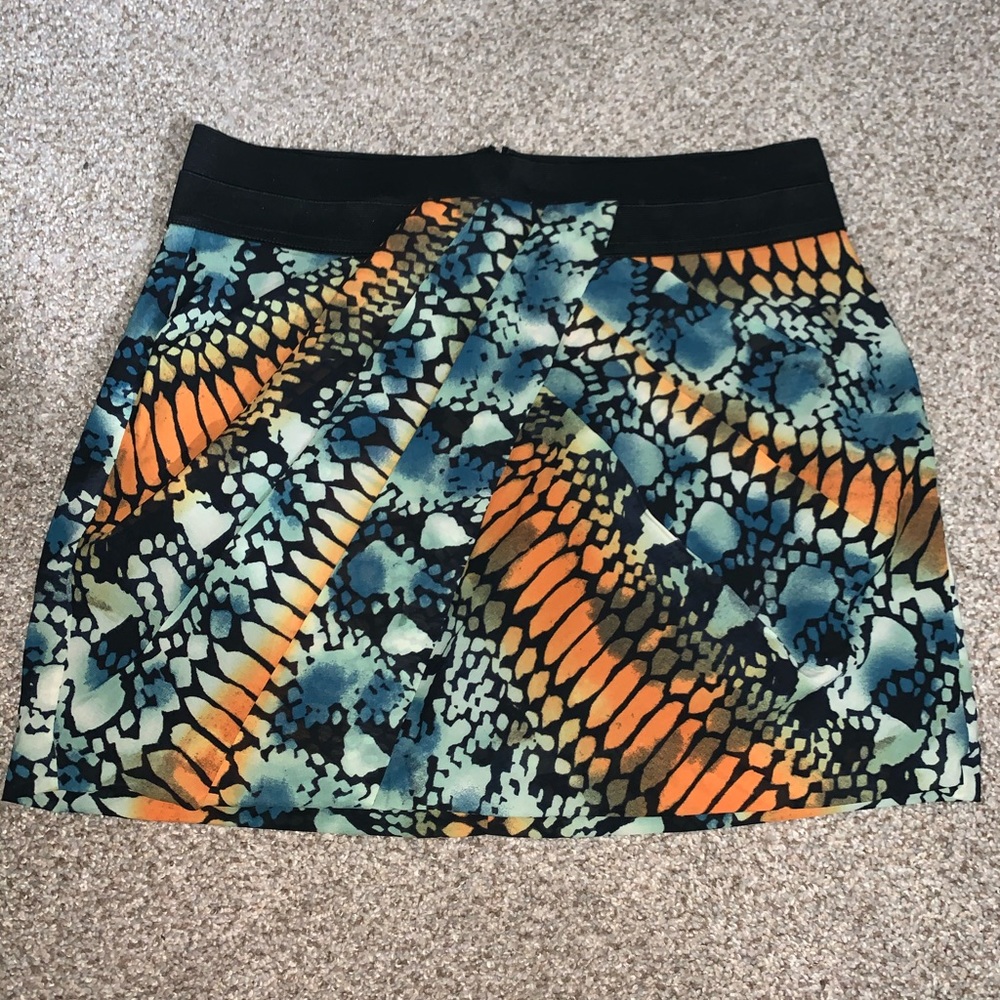 Armani Exchange snake print short skirt